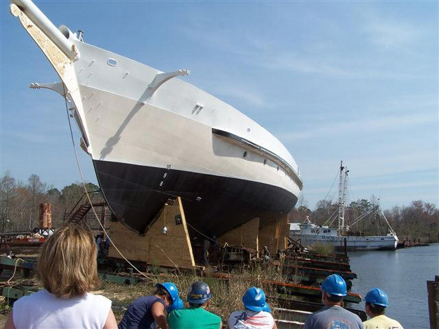 The schooner Mystic - Built by Freeport shipbuilding Freeport, FL 